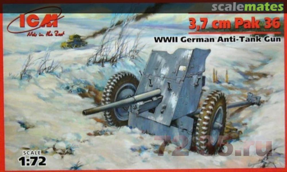 3,7 cm Pak 36 WWII German Anti-Tank Gun, немецкая противотанковая пушка