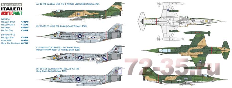 Самолет F-104 A/C Starfighter 2502_F104GS_Starfighter-profilLR.jpg