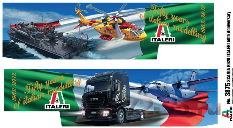 Седельный тягач Scania R620 Italeri 50th Anniversary с полуприцепом 3875-Decal-2-ParteLR.jpg