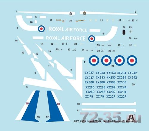 Самолет HAWK T1A "Red Arrows" ital1303_11.jpg