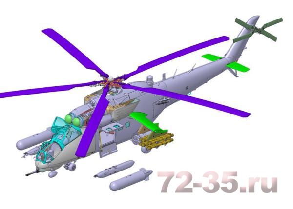 Российский многоцелевой ударный вертолет Ми-35М zv7276_6.gif